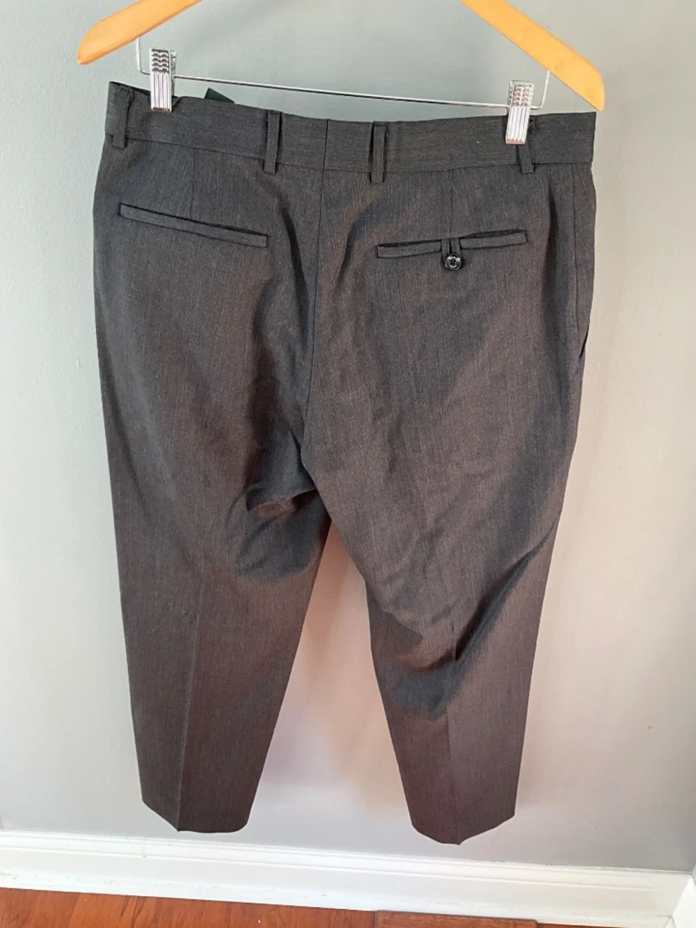 Banana Republic Charcoal wool trousers 32x30